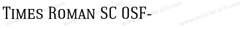 Times Roman SC OSF字体转换